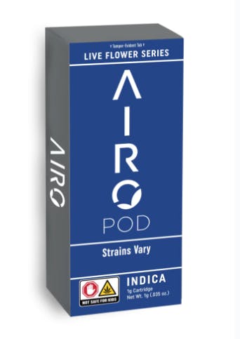 Photograph of product: Airo | Live Flower Series | Sherbanger | Oui'd | Cart | 1g