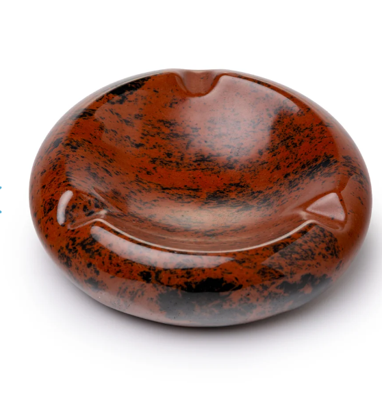 Photograph of product: ASTRAL PROJECT - HALO ASHTRAY - RED OBSIDIAN