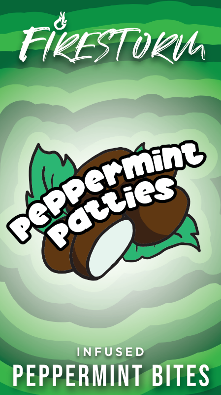 Photograph of product: Peppermint Patties - 200mg 20pk Edibles - AU Firestorm