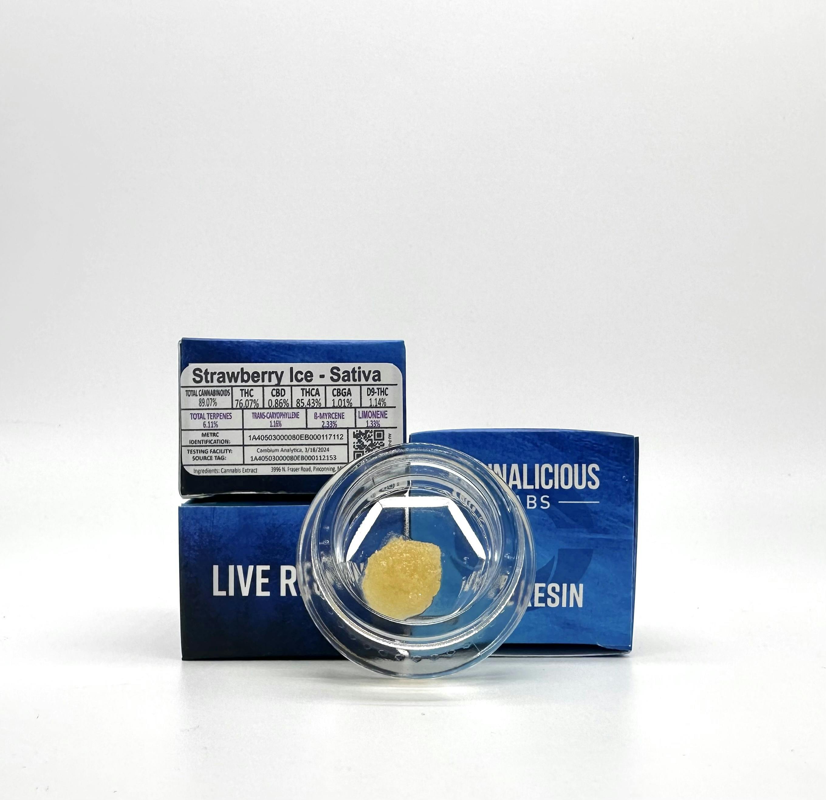 Photograph of product: Cannalicious Live Resin | Strawberry Ice