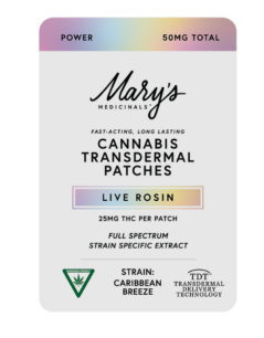 Photograph of product: Mary's Medicinal Caribbean Breeze Rosin Patch 50mg