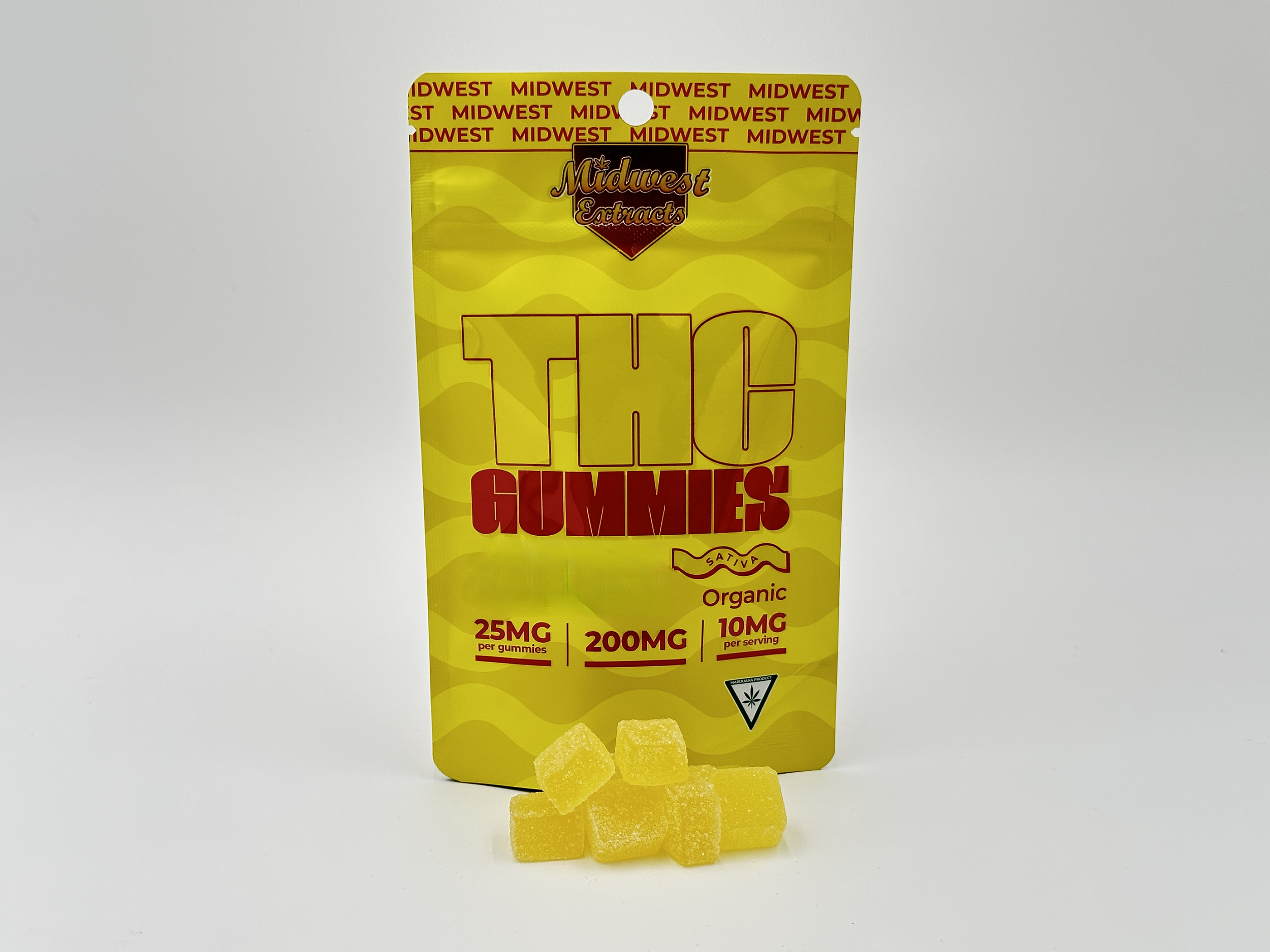 Photograph of product: Midwest Extracts 200mg Gummies Yuzu