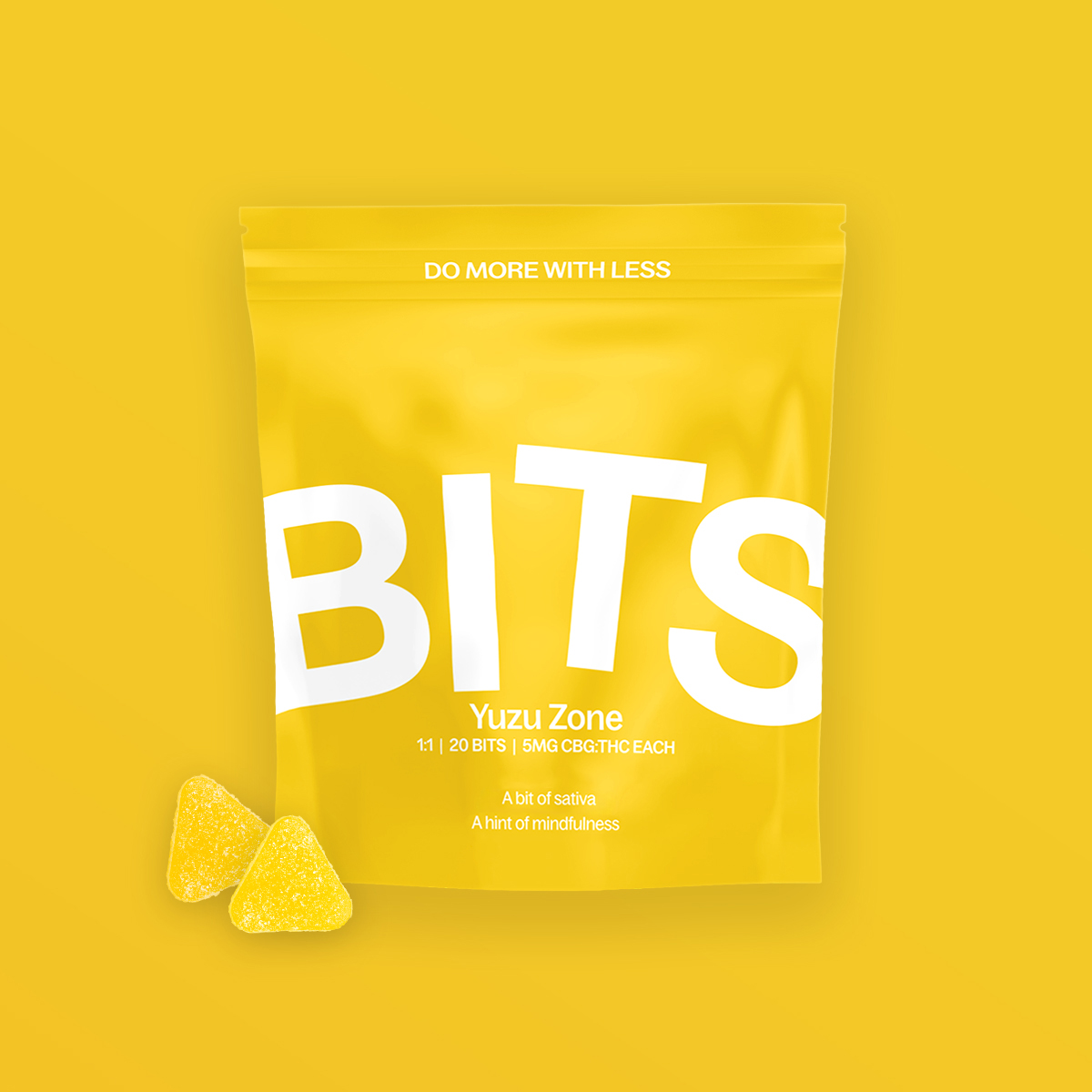 Photograph of product: Bits | Gummies | Yuzu Zone 1:1 | 20 x 5mg
