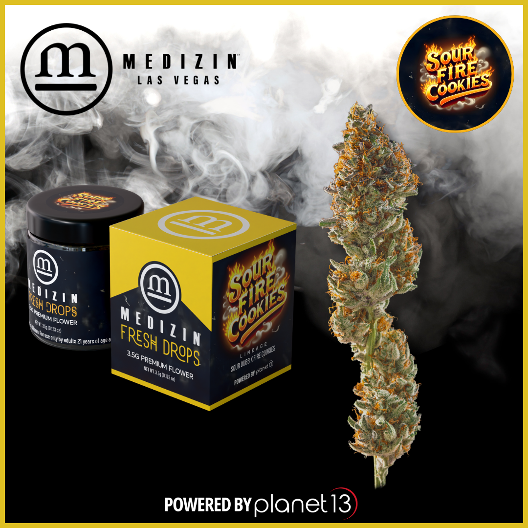 Photograph of product: Medizin Sour Fire Cookies (H) Flower 3.5g