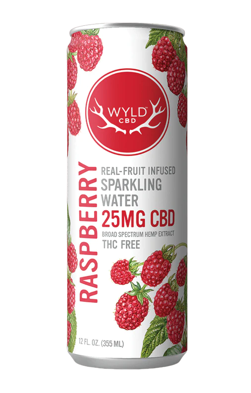 Photograph of product: Wyld CBD Raspberry Sparkling Water 50mg