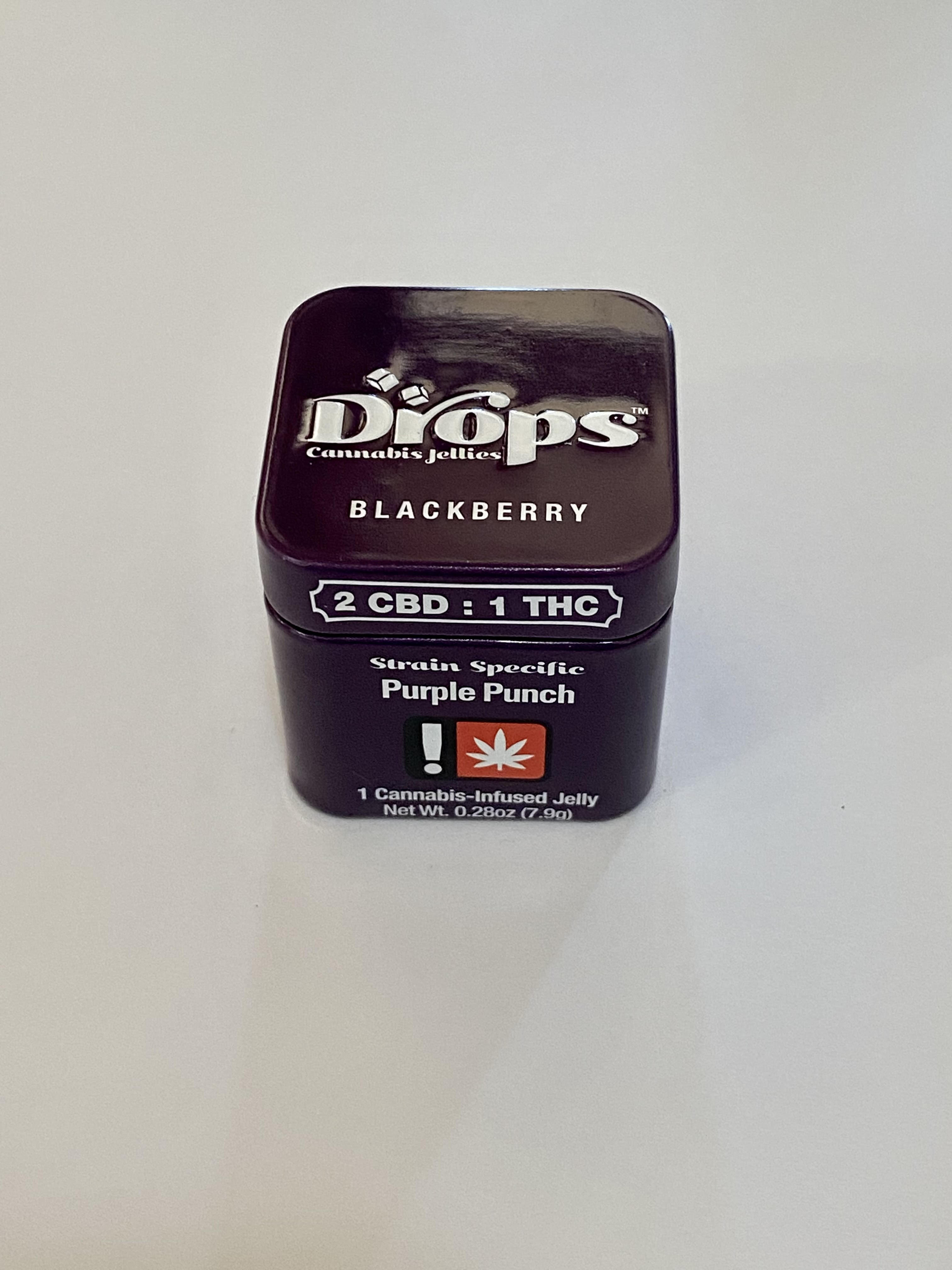 Photograph of product: Drops 100mg 2:1 Blackberry Single