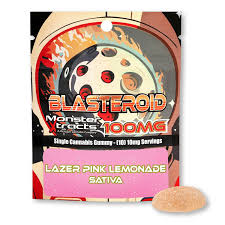 Photograph of product: Monster Xtracts - Blasteroid Gummie - Lazer Pink Lemonade - 100MG