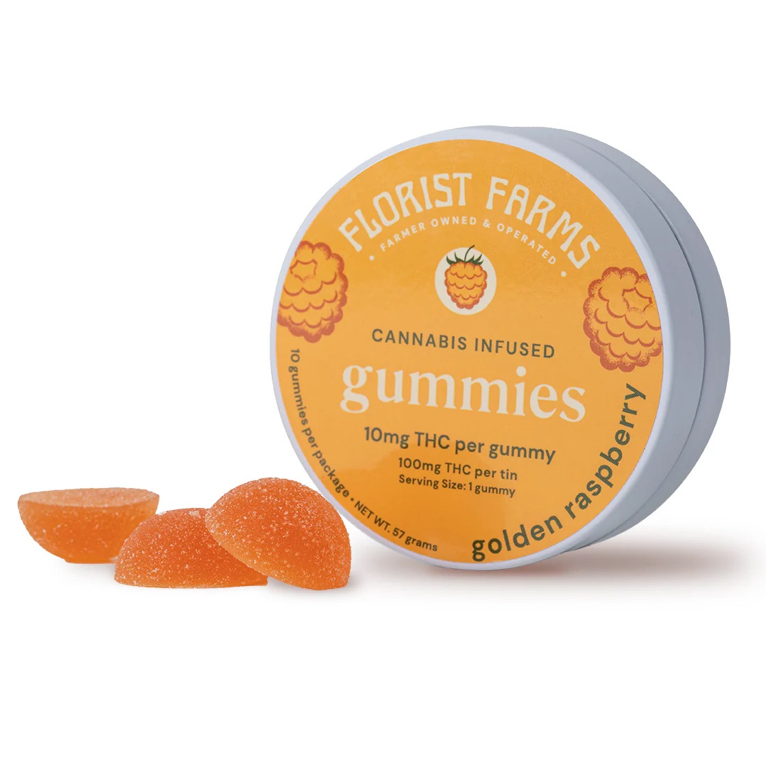 Photograph of product: Florist Farms | Golden Raspberry Gummies