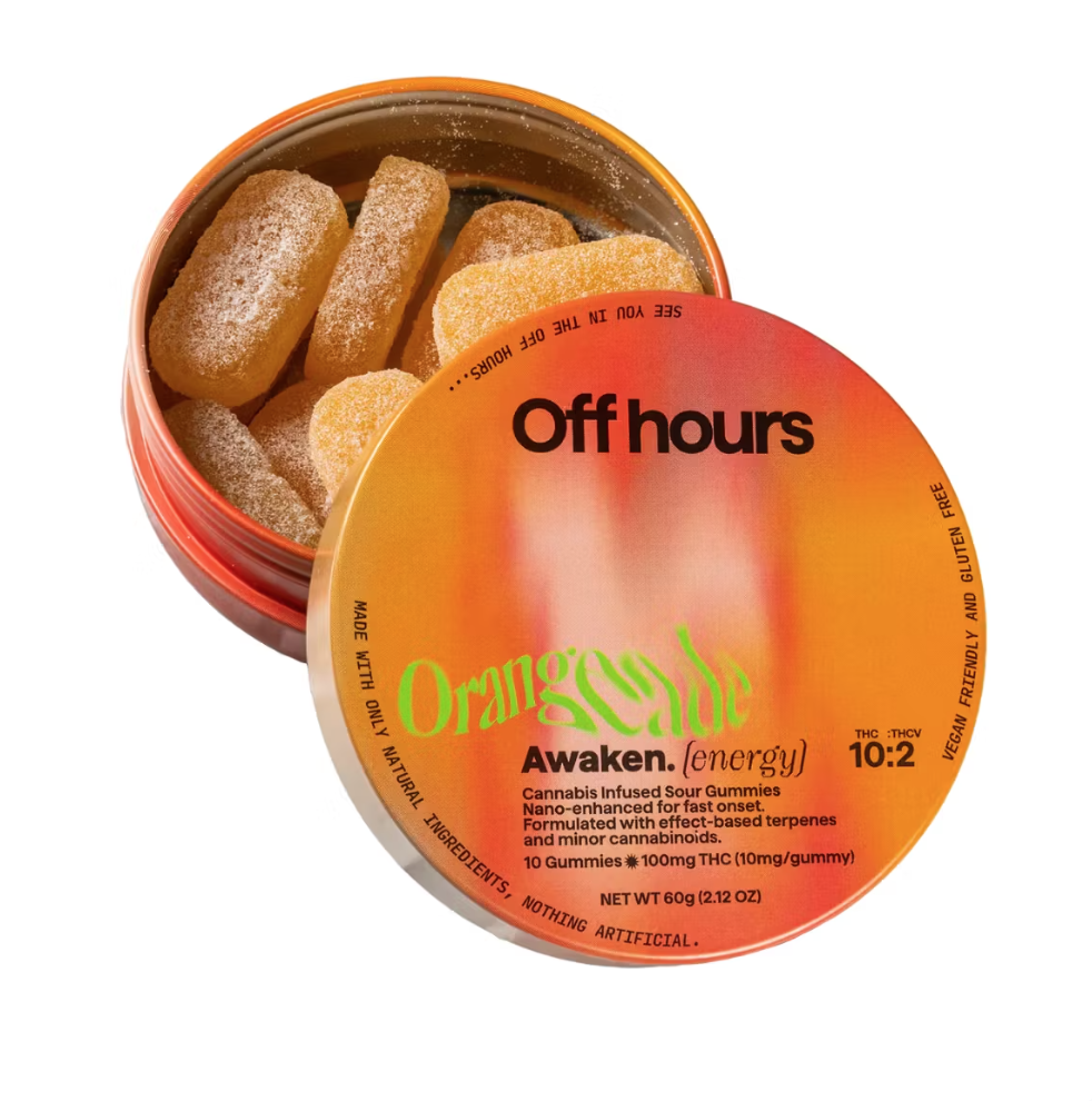 Photograph of product: Off Hours | Orangeade "Awaken" | Gummies | 10pk | 100mg