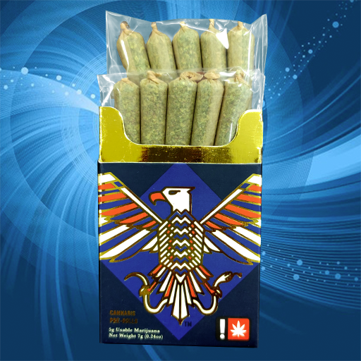 Photograph of product: Rebel Spirit - RCK 22% / THOR 26% - 0.5g 10pk Pre Roll