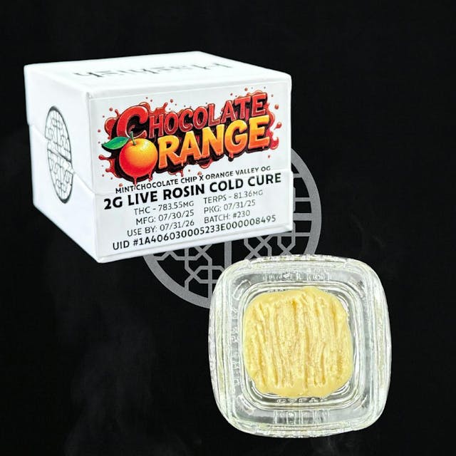 Photograph of product: Chocolate Orange | 2g Rosin White Box - 