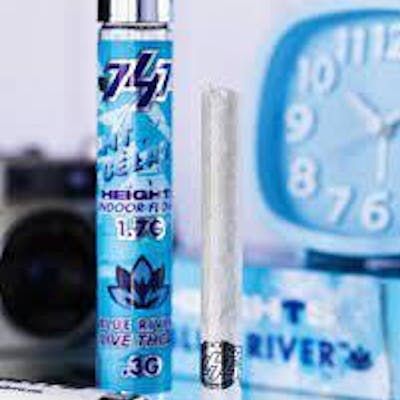 Photograph of product: D. Heights 2g TH-ouia Flower Pre Roll - Mt Gelato x Blue River - 