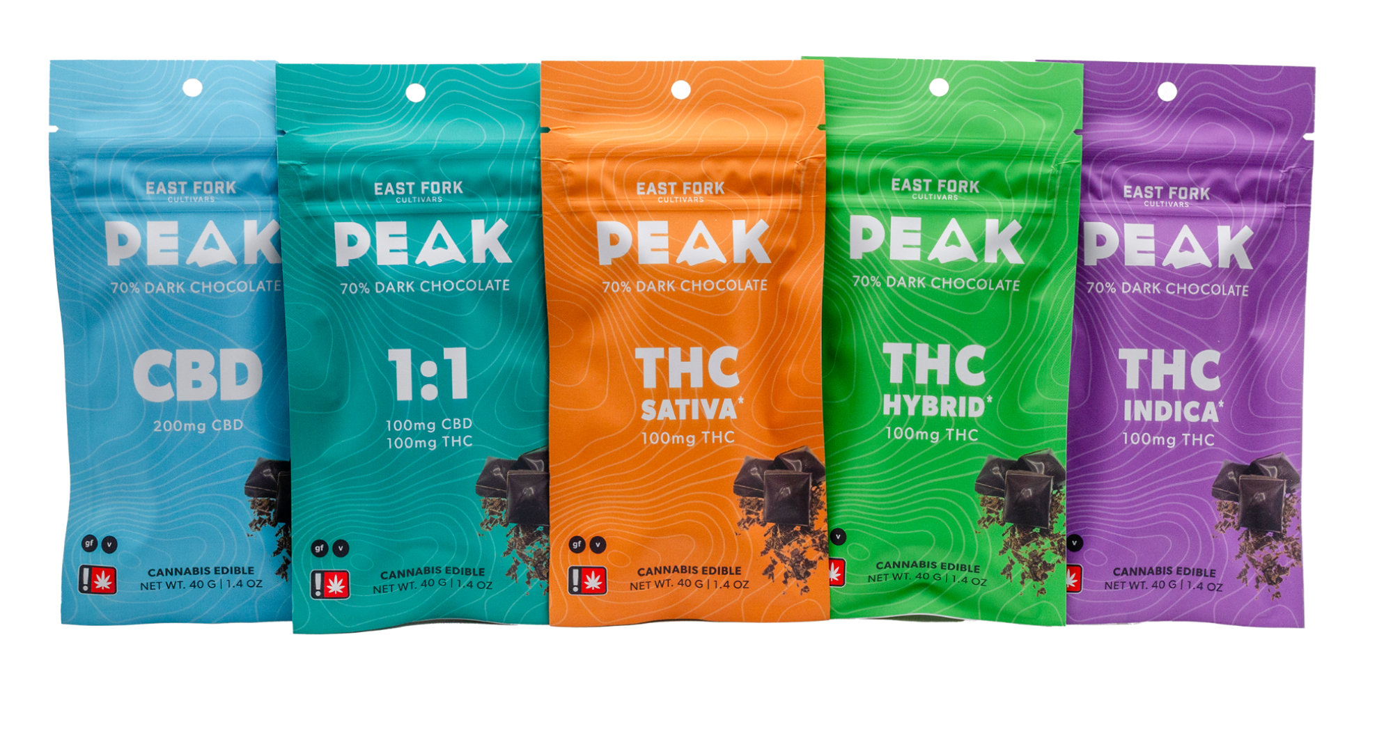 Photograph of product: Peak Oui'd Dark Chocolate Bar