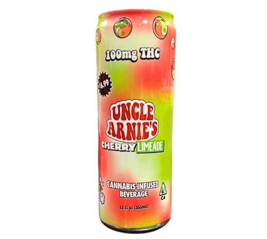 Photograph of product: Uncle Arnie's Beverage Cherry Limeade 100mg - 