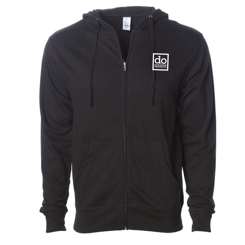 Photograph of product: Zipper Hoodie - D.O. Logo - Black