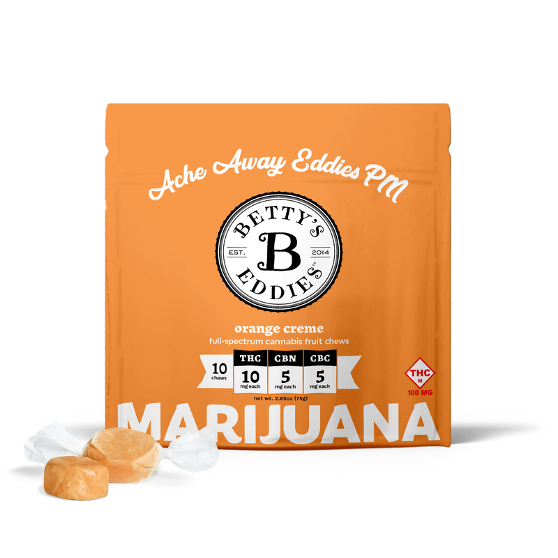 Photograph of product: 100mg Full Spectrum Fruit Chews | Orange Creme 2:1:1 TH-oui:CBC:CBN