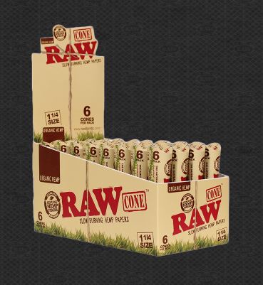 Photograph of product: Organic Hemp | Pre-Rolled Cones - King Size | Pack of 3 Cones