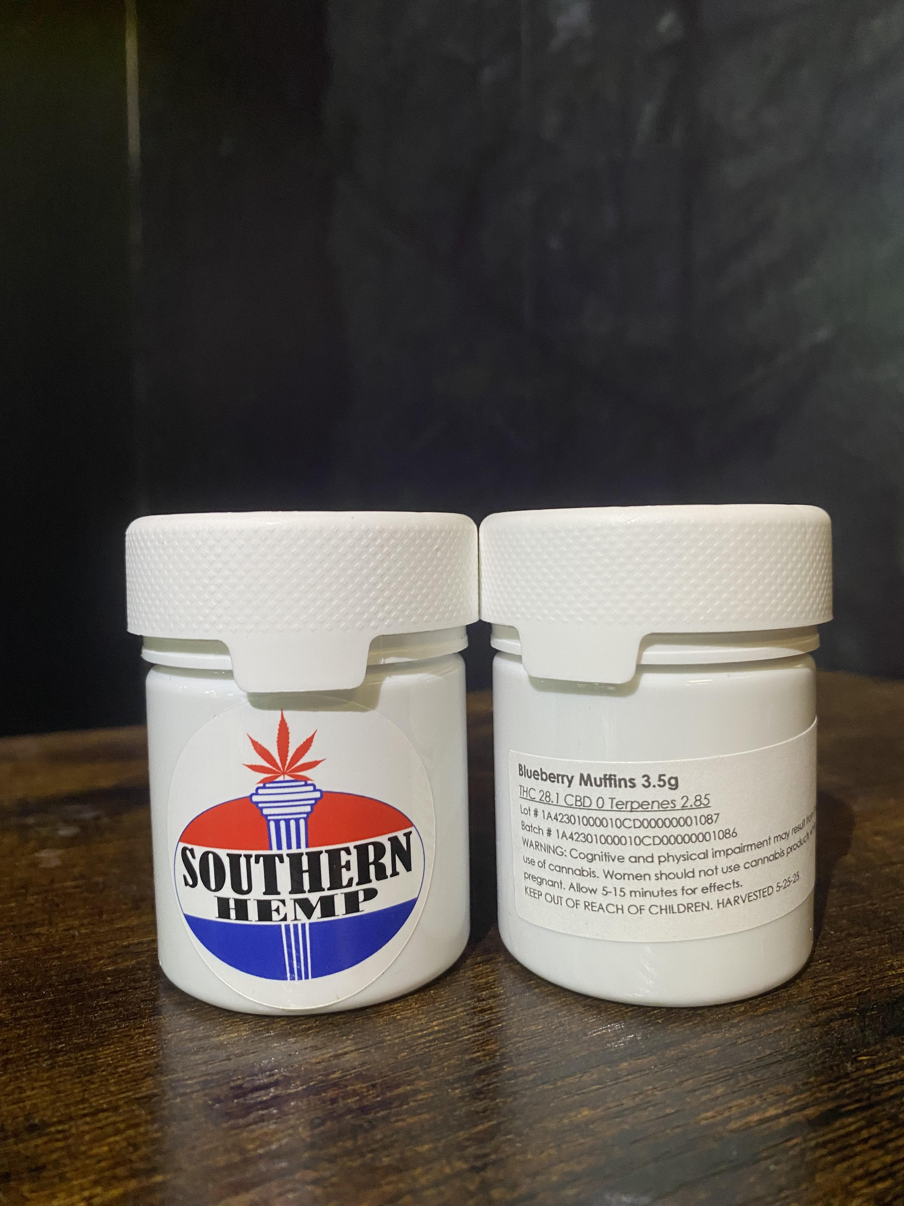 Photograph of product: Blueberry Muffin Southern Hemp - 3.5g
