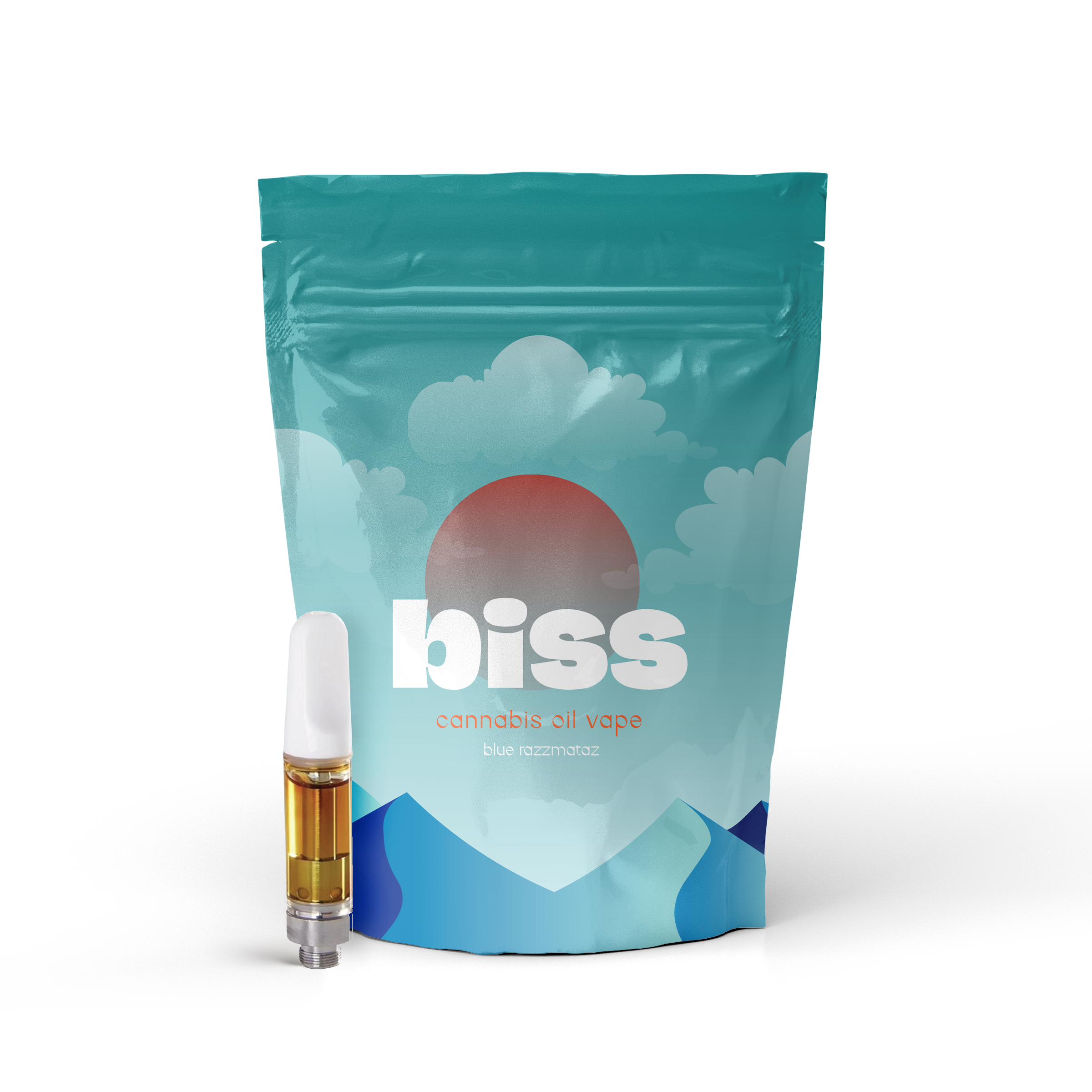 Photograph of product: Biss | Relax - Blue Razzmatazz (I-H) Vape Cart | 1g