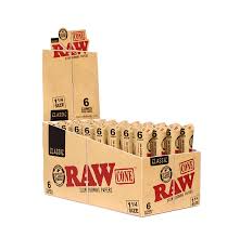 Photograph of product: Raw | Classic Cone (6pk) | [1 1/4]