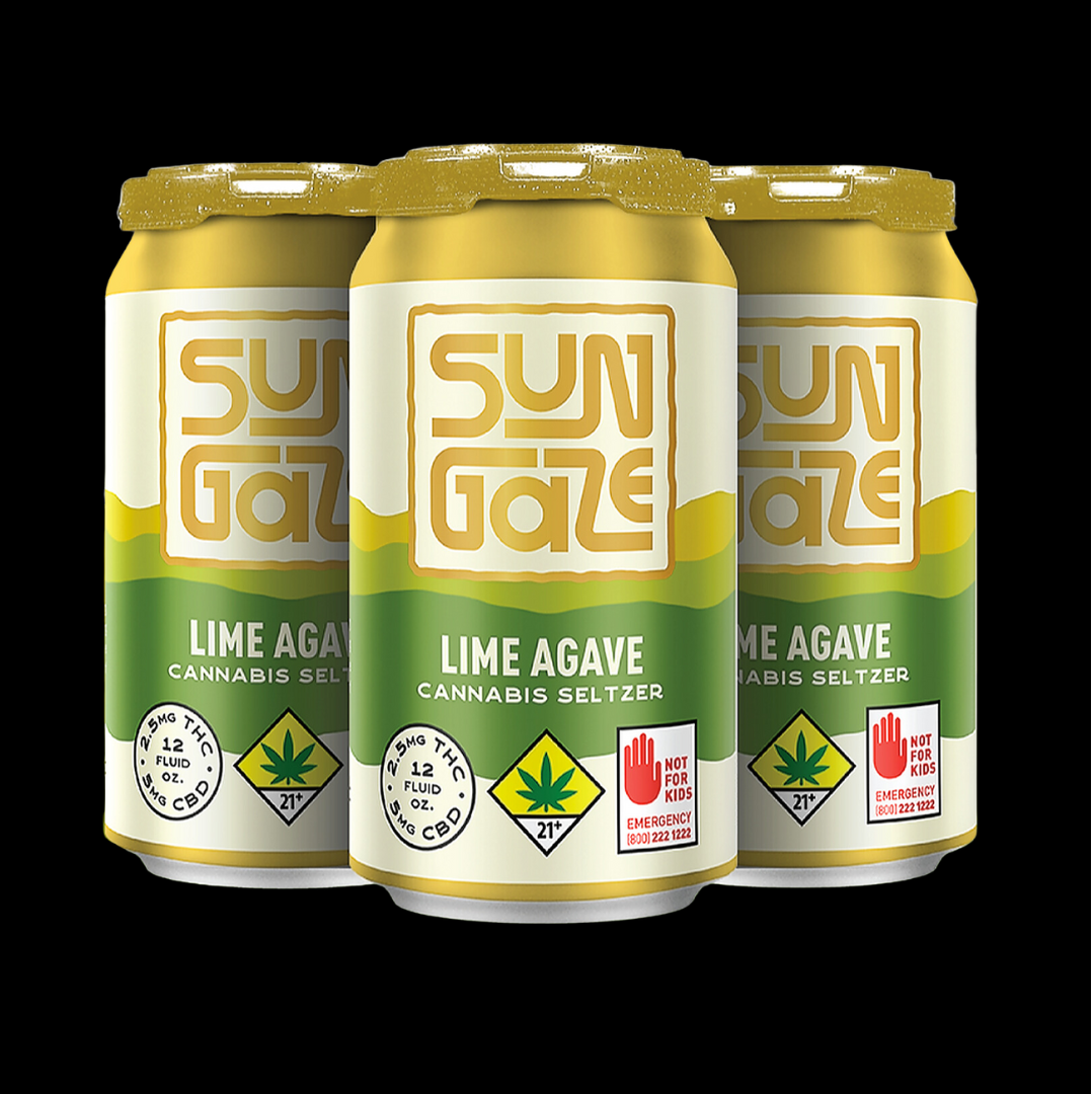 Photograph of product: Lime Agave Seltzer | 4 Pack Sungaze