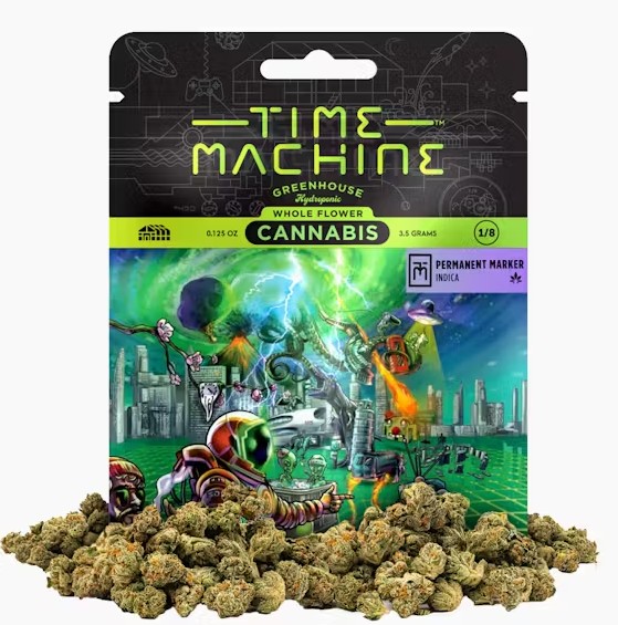 Photograph of product: TIME MACHINE PERMANENT MARKER FLOWER Oui'd 3.5G