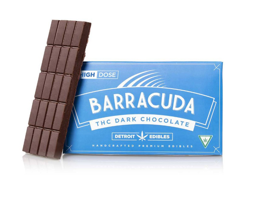 Photograph of product: Barracuda Dark Chocolate Bar 200mg Rec