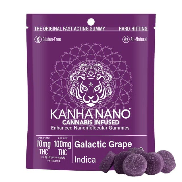 Photograph of product: NANO Galactic Grape | 100mg Gummies