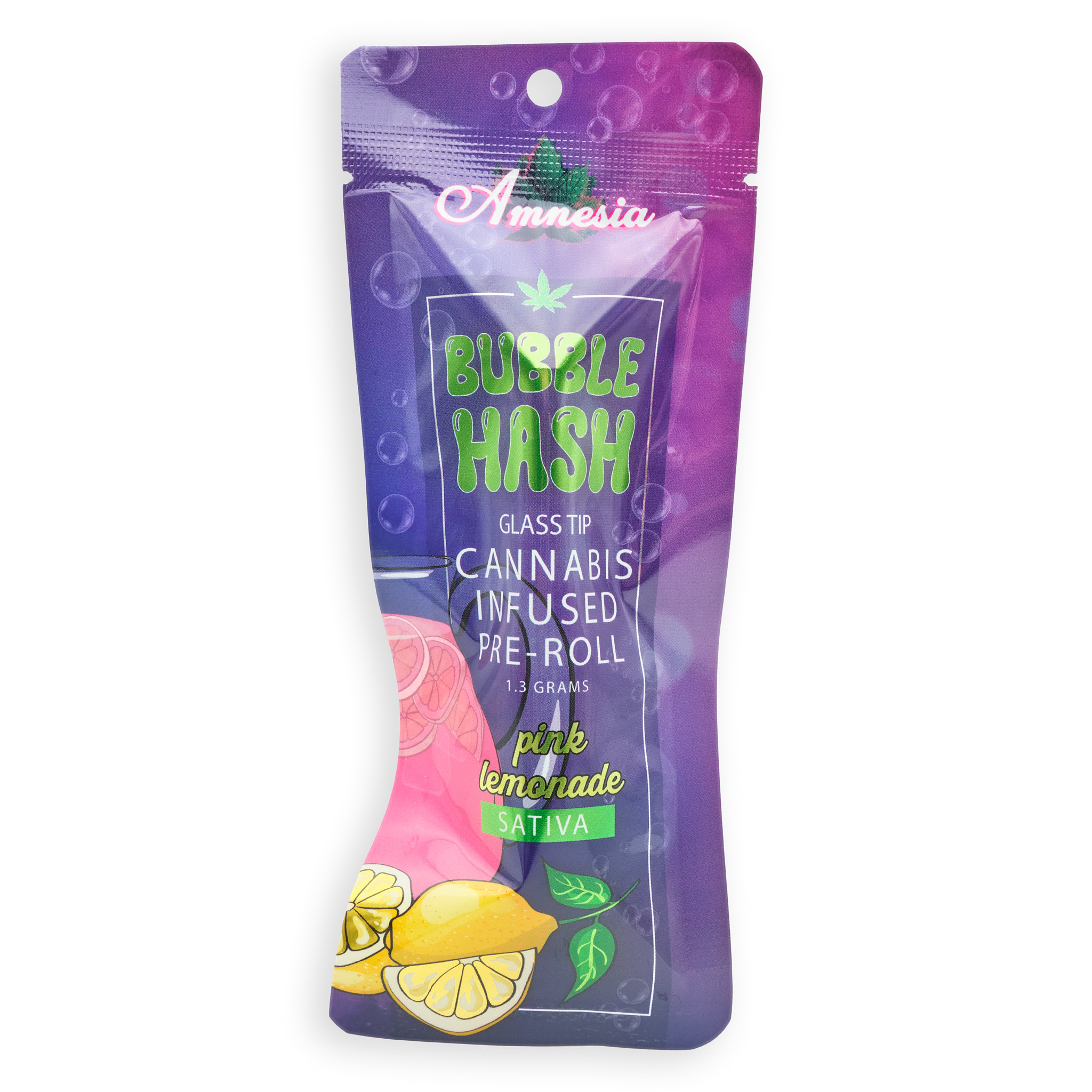 Photograph of product: Pink Lemonade | 1.3G Glass Tip Bubble au chocolat Preroll