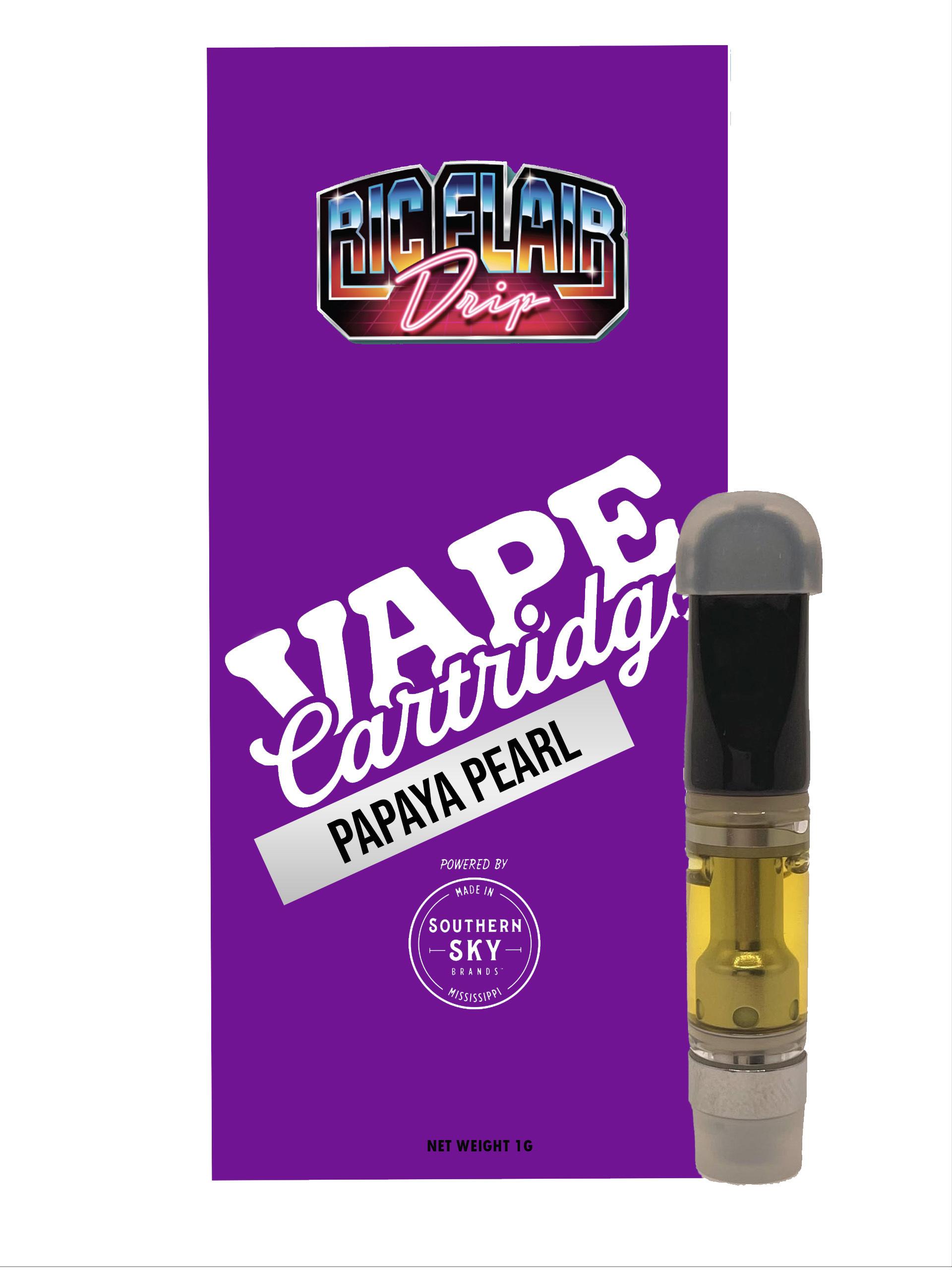 Photograph of product: Ric Flair Drip | 1g | Papaya Pearl | Cartridge