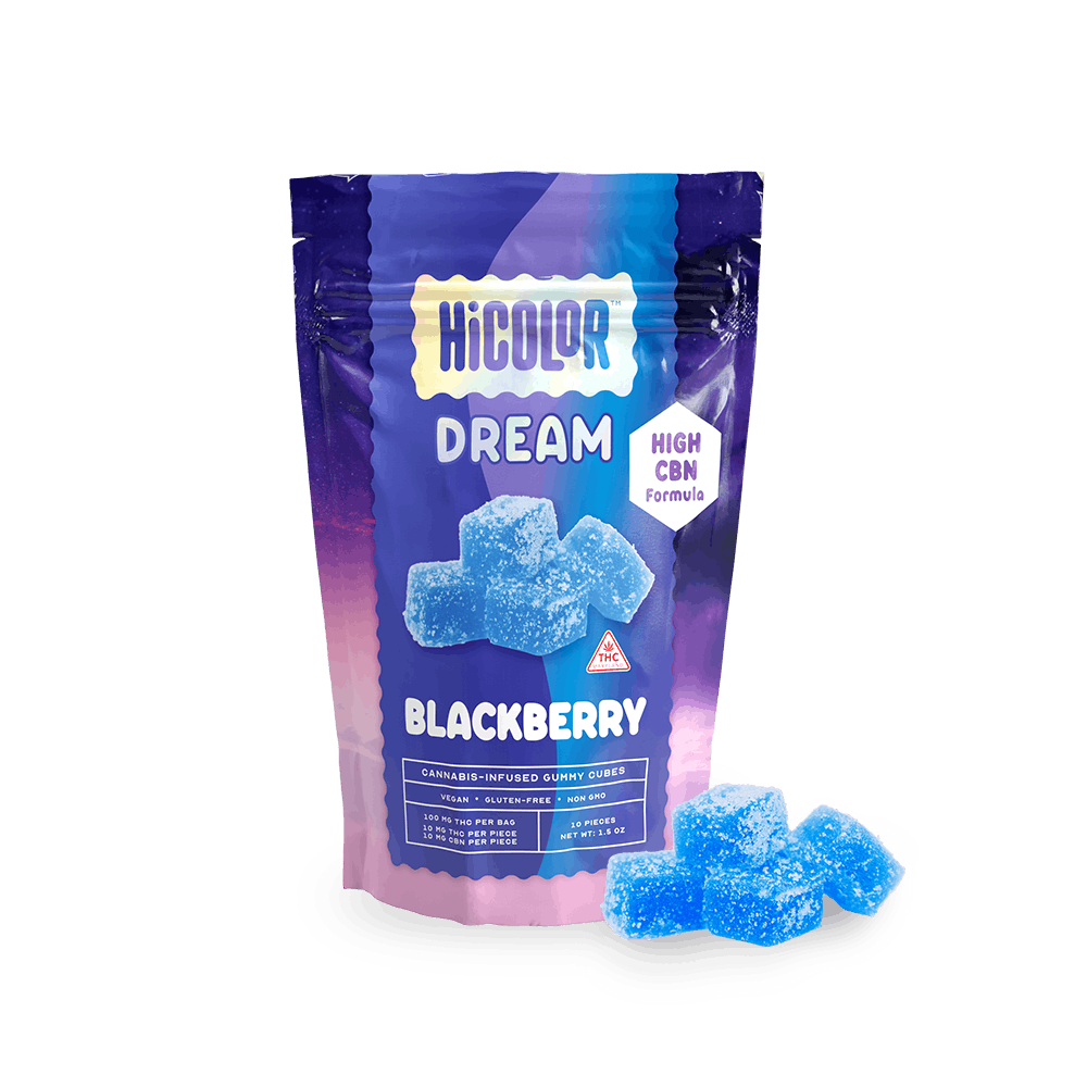 Photograph of product: Blackberry Dream | 1:1 CBN:TH-oui | 10 x 10mg