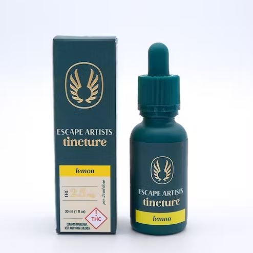 Photograph of product: Escape Artists Lemon Tincture TH-oui 100mg
