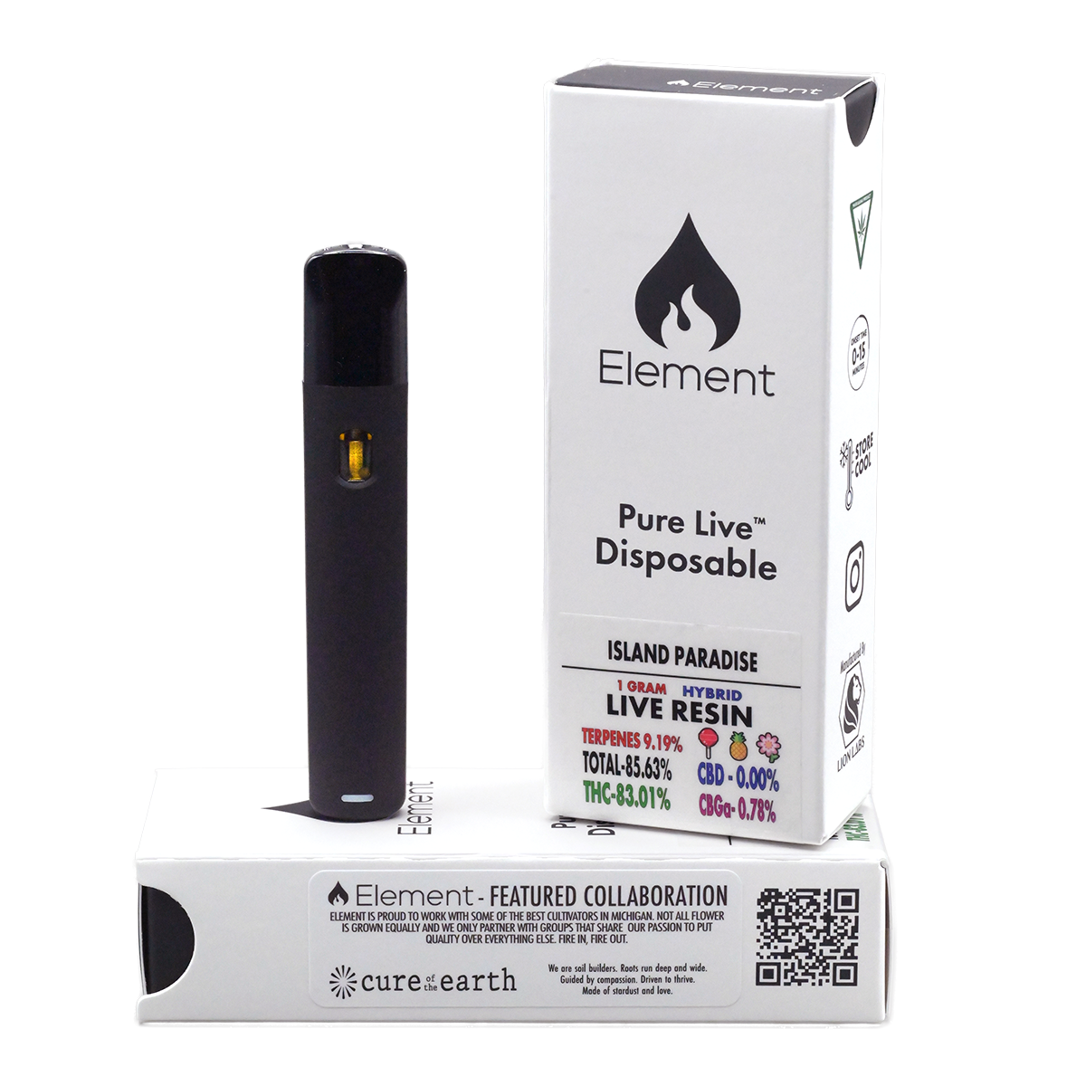 Photograph of product: Island Paradise Pure Live Disposable