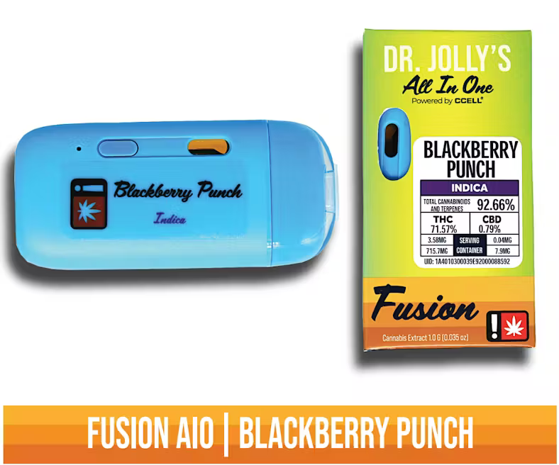 Photograph of product: Dr. Jolly's - BLACKBERRY PUNCH - Disposable Fusion Cartridge - - I