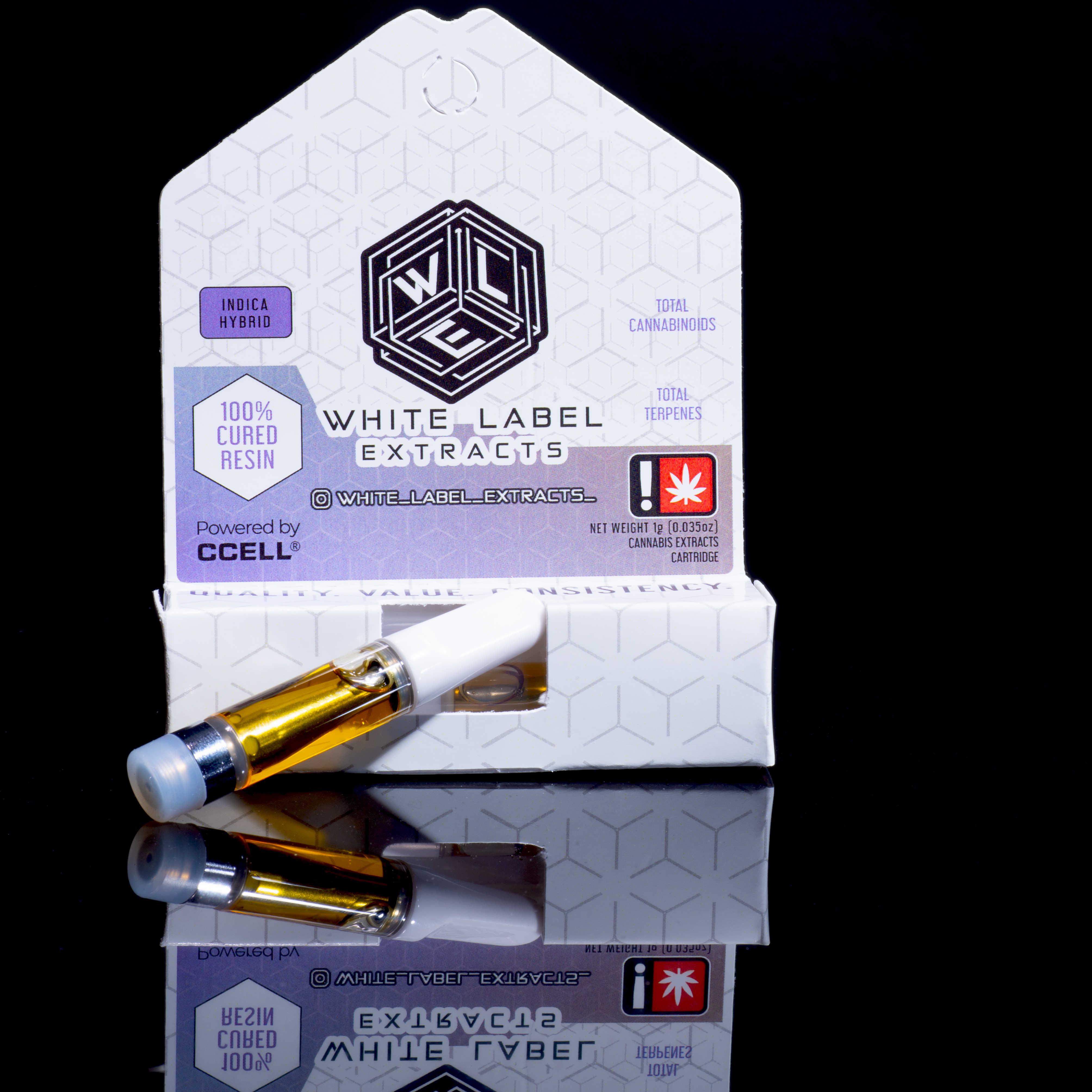 Photograph of product: White Label Extracts - Christmas Pie - Cart 1G CR Hybrid