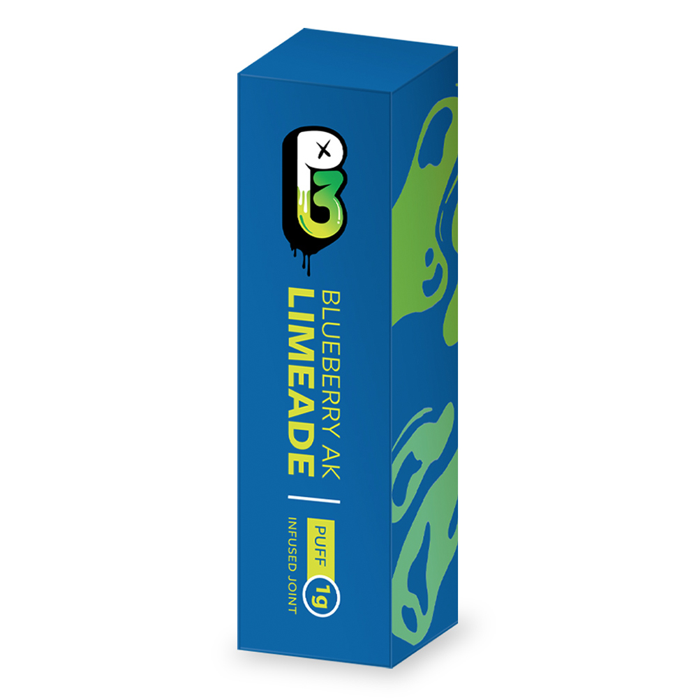 Photograph of product: P3 | Blueberry AK Limeade Infused Pre-roll | 1g