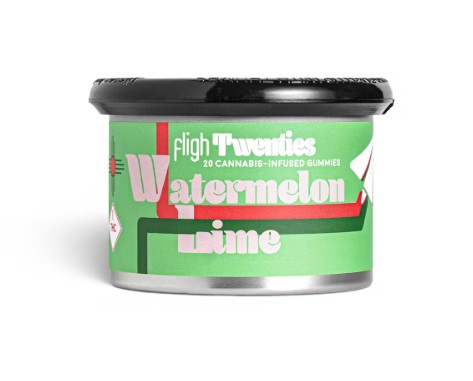 Photograph of product: Fligh - Gummies - (I) - Watermelon Lime - 100mg
