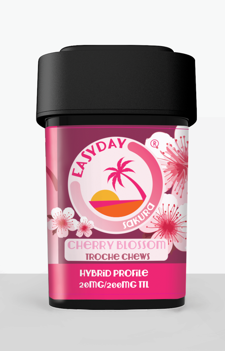 Photograph of product: Easyday Edibles: Cherry Blossom Sakura (200mg) - 10 Pack