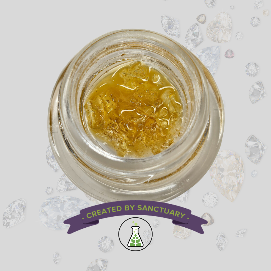 Photograph of product: 1g Solventless Diamond Jam Space Center