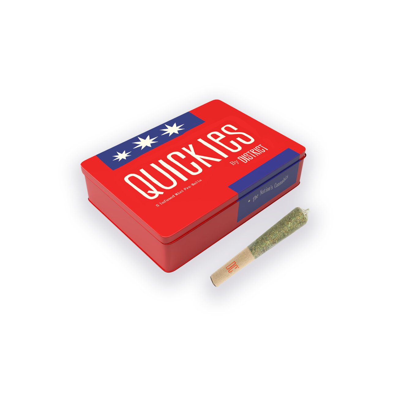 Photograph of product: Layer Cake Diamond Infused Pre-Rolls 0.45g x 5pk