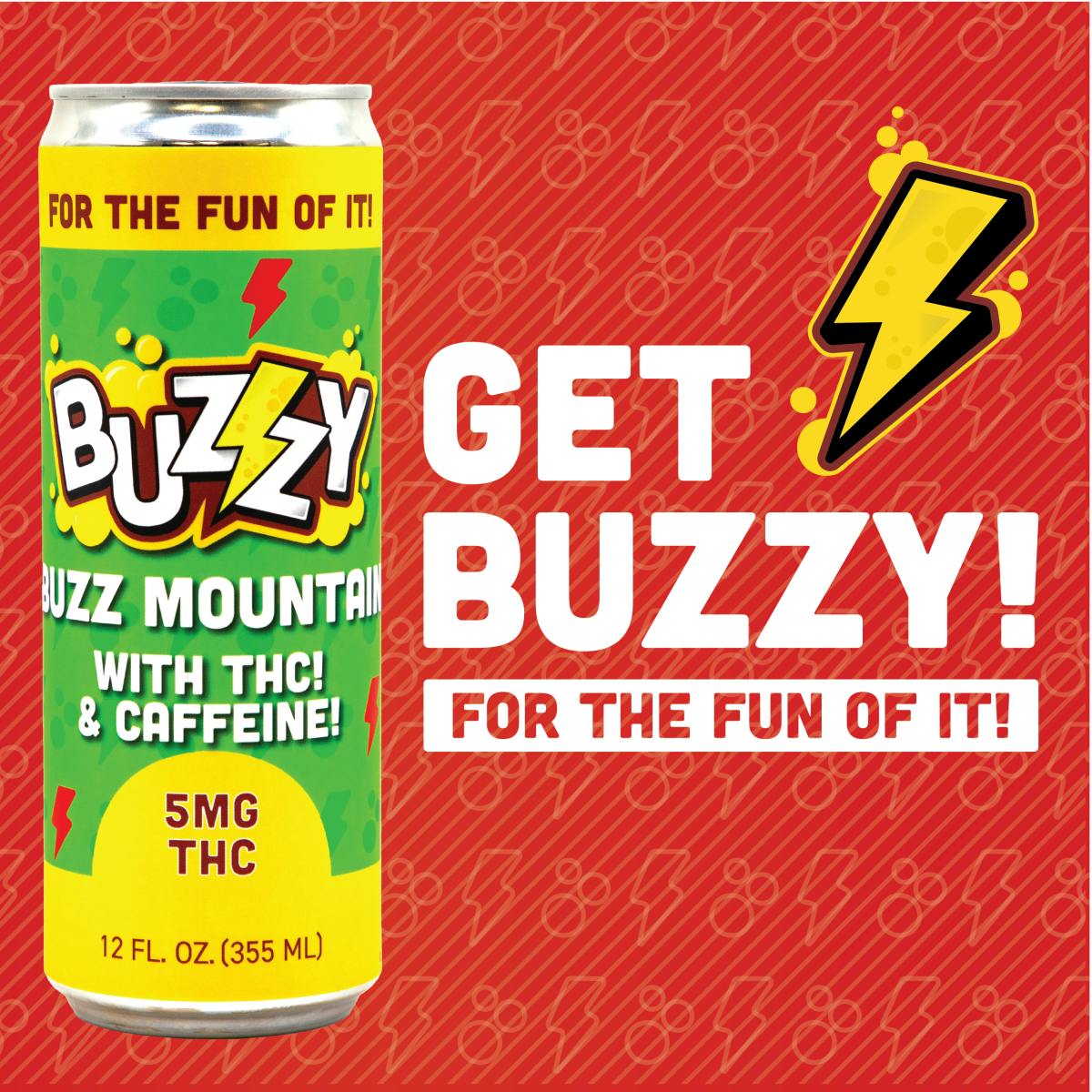 Photograph of product: Buzzy Buzz Mountain | 5mg Soda | Novel Beverage Co.
