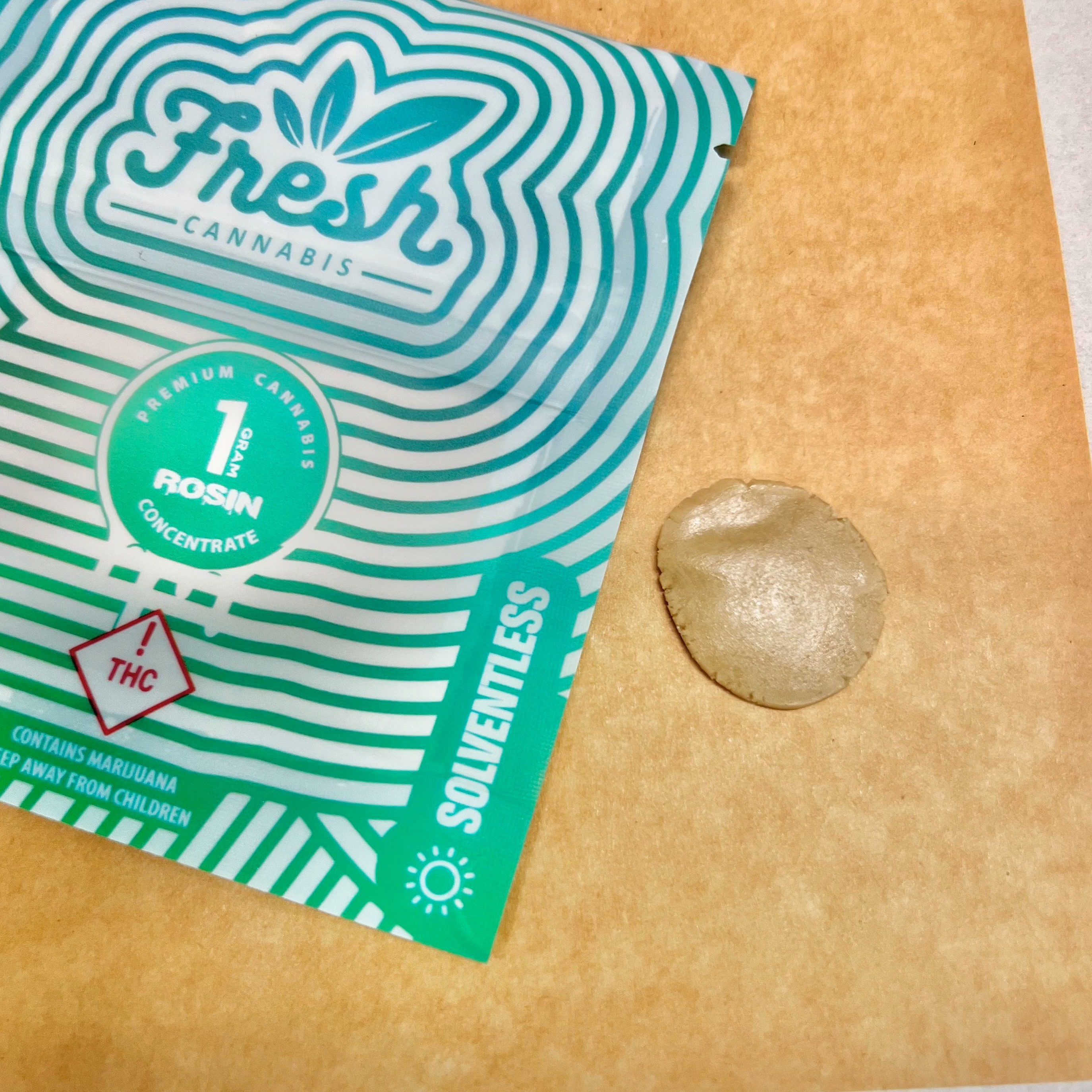 Photograph of product: Dry Sift Rosin - - Mimosa x Mochi