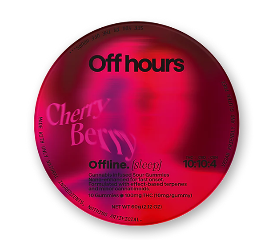 Photograph of product: Cherry Berry - 100mg 1:1:4 - Off Hours