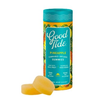 Photograph of product: 100mg Pineapple Rosin Gummies (S)