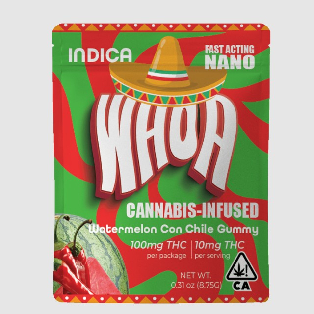 Photograph of product: WHOA | WATERMELON CON CHILE (I) | 100MG GUMMY