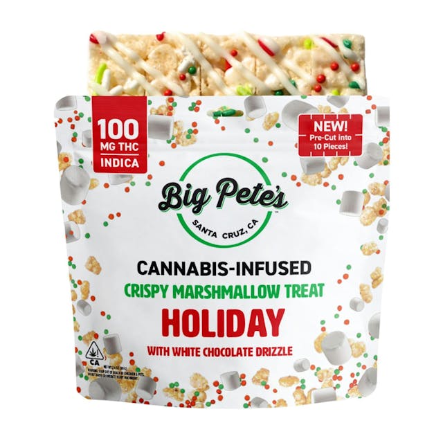 Photograph of product: Holiday Maple Caramel | 100mg Crispy Marshmallow Treat