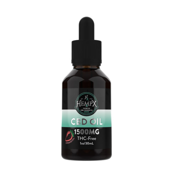 Photograph of product: 1500mg CBD Oil Tincture - Strawberry