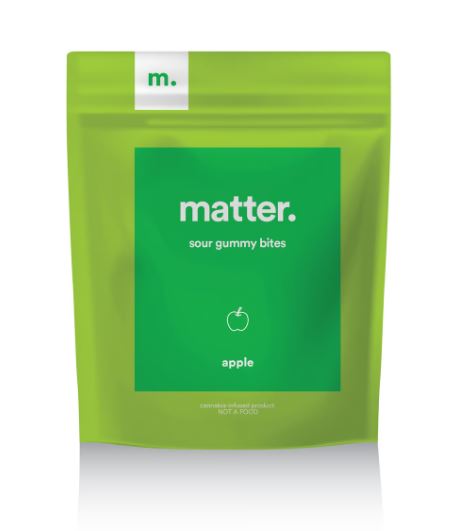 Photograph of product: matter. 1:4 Apple Sour Chewable Gels 20ct