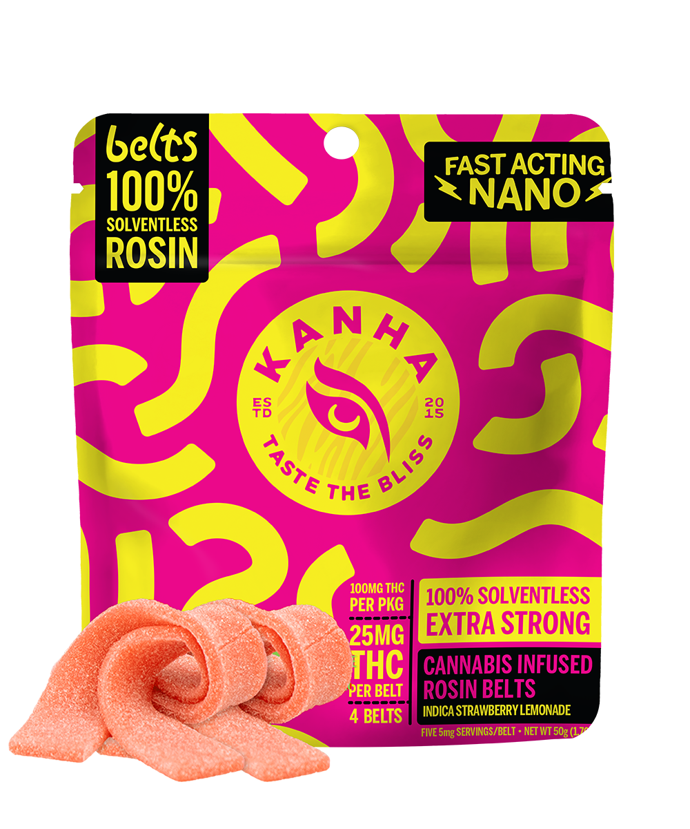 Photograph of product: Strawberry Lemonade Solventless Rosin Belts 4-pack