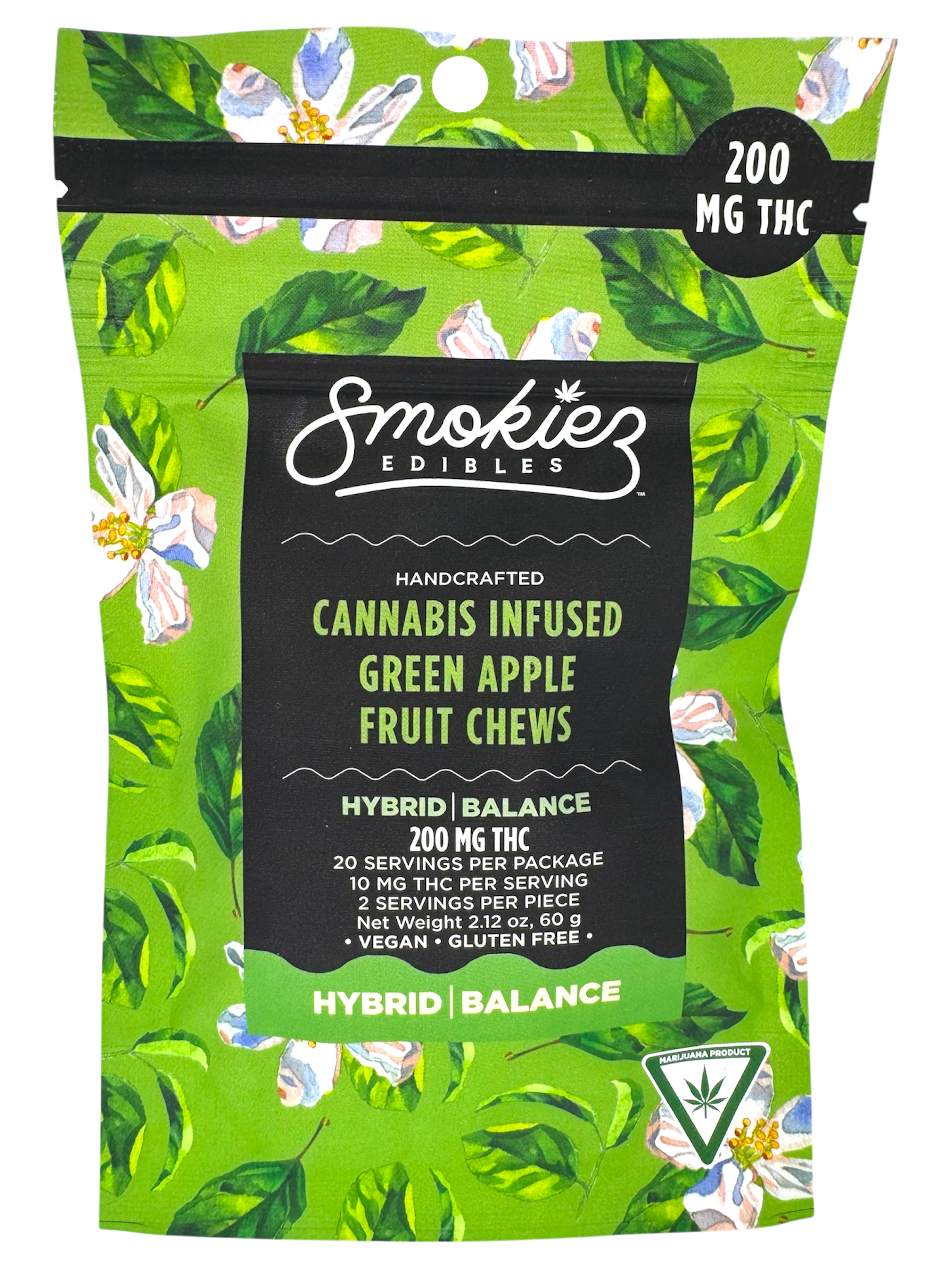 Photograph of product: 200mg Green Apple Fruit Gummies